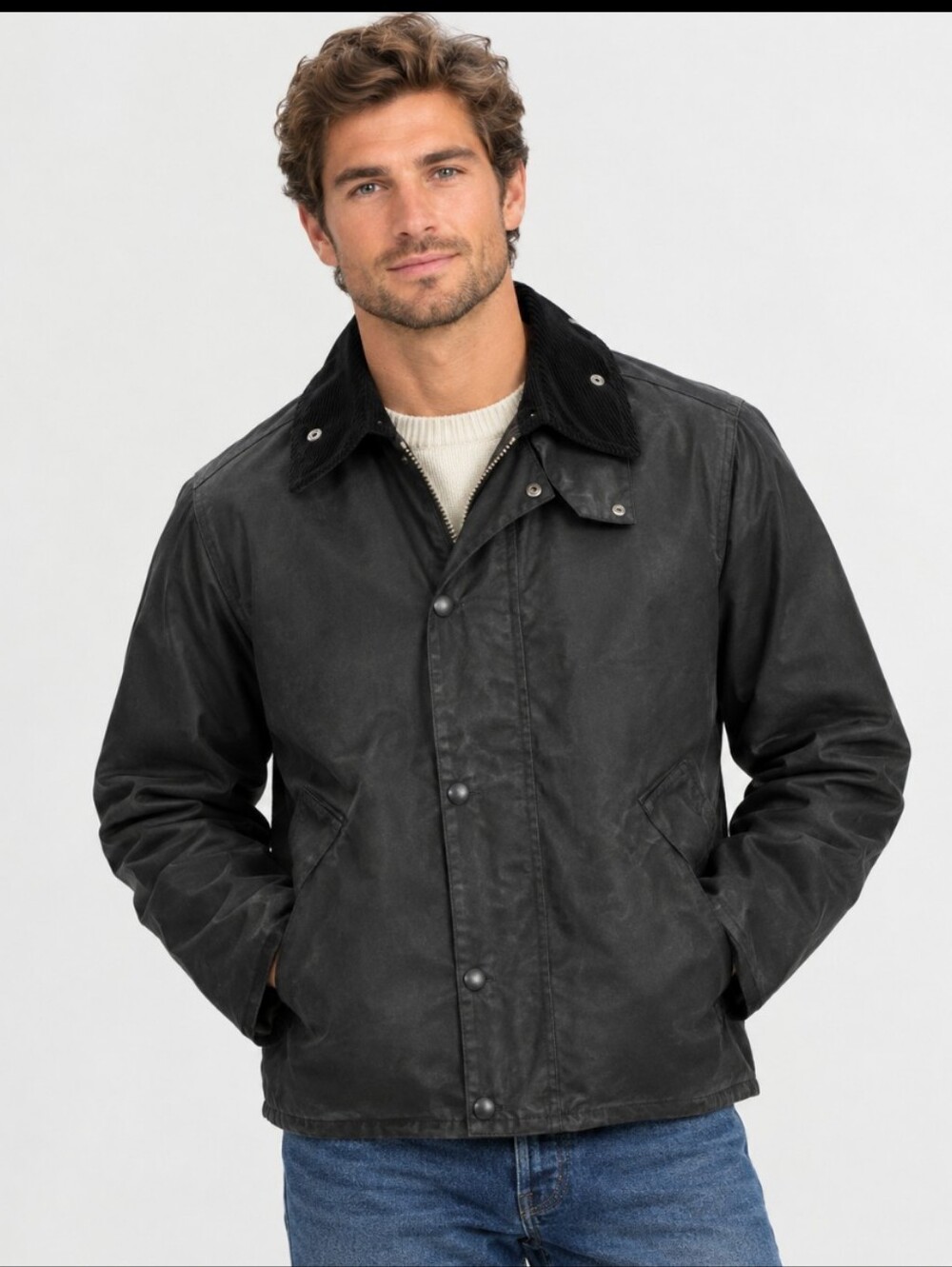 Barbour® Transport wax jacket CC236 Size 44 Black NEW